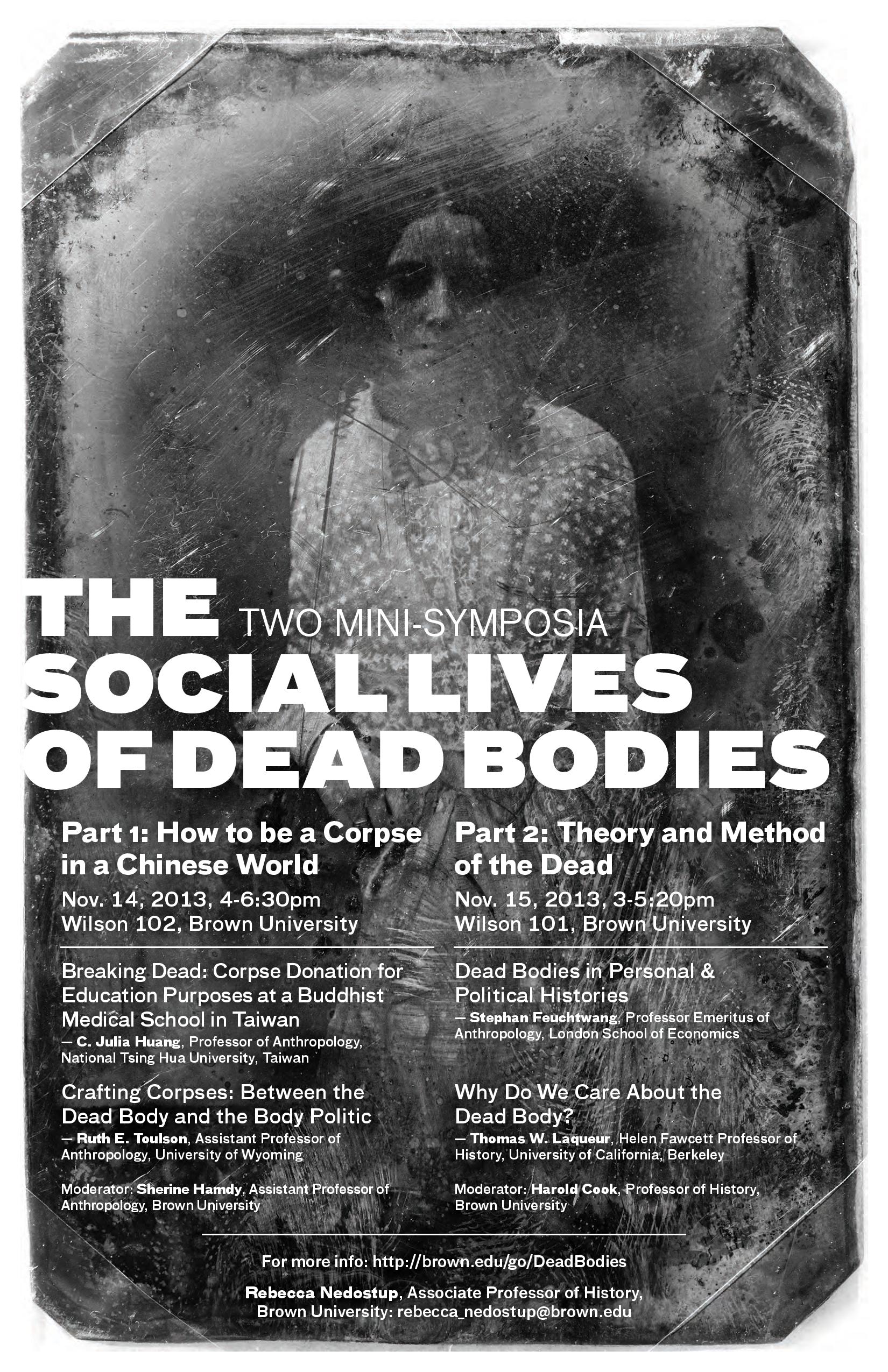【座談會】Two Mini-Symposia: The Social Lives of Dead Bodies